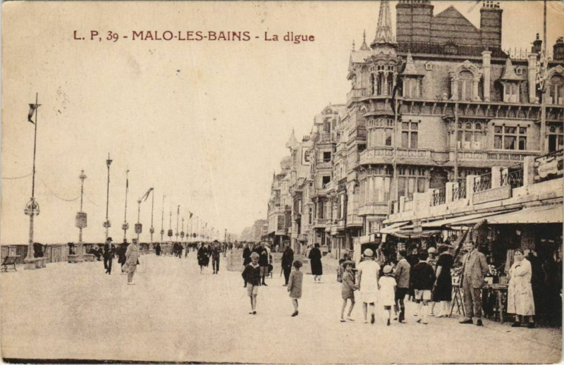 Carte postale ancienne Malo-les-Bains La Dlgue