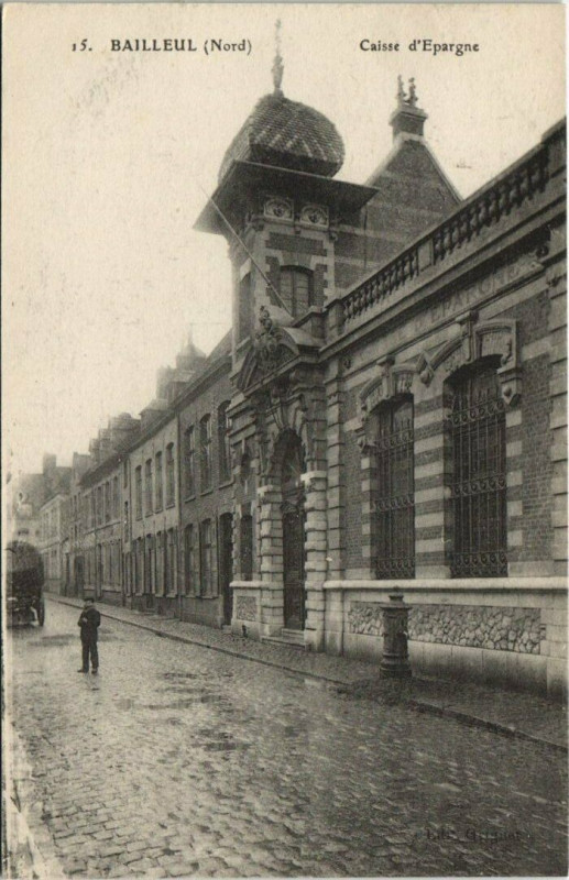Carte postale ancienne Bailleuil Caisse D'Epargne