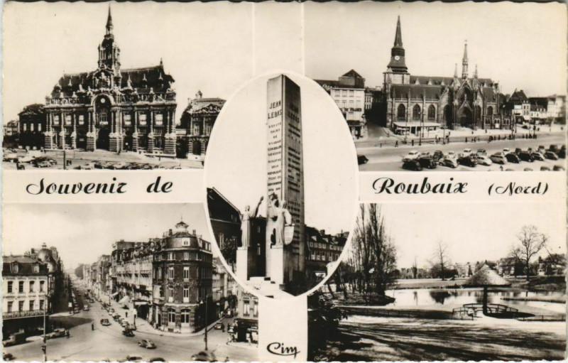 Carte postale ancienne Souvenir de Roubaix à Roubaix