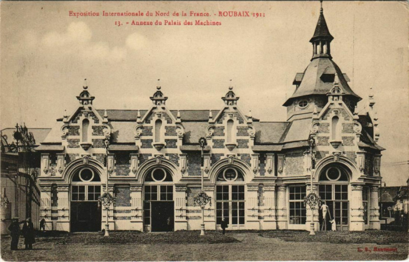 Carte postale ancienne Roubaix - Annexe du Palais des Machines à Roubaix