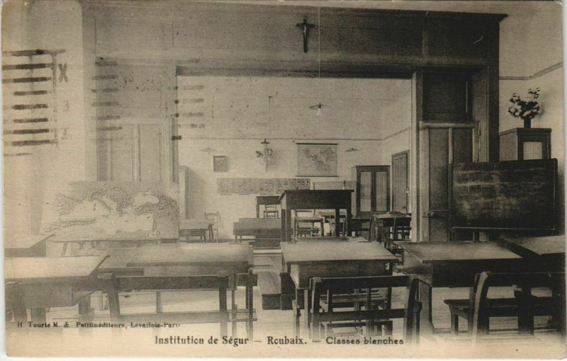 Carte postale ancienne Roubaix - Institutionde Segur à Roubaix