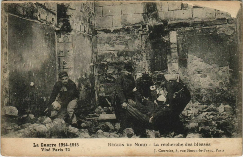 Carte postale ancienne La Guerre 1914-15 Region du Nord à Erre