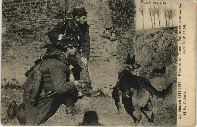 Carte postale ancienne La Guerre 1914-15 Region du Nord à Erre