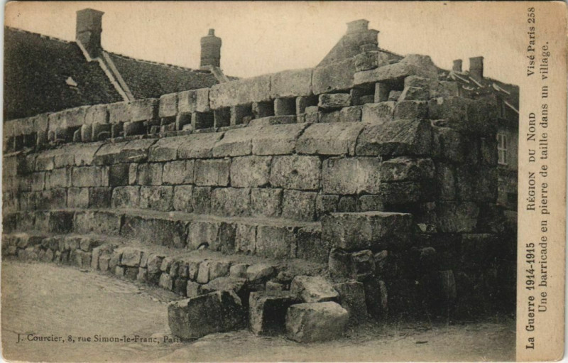 Carte postale ancienne La Guerre 1914-1915 Region du Nord à Erre