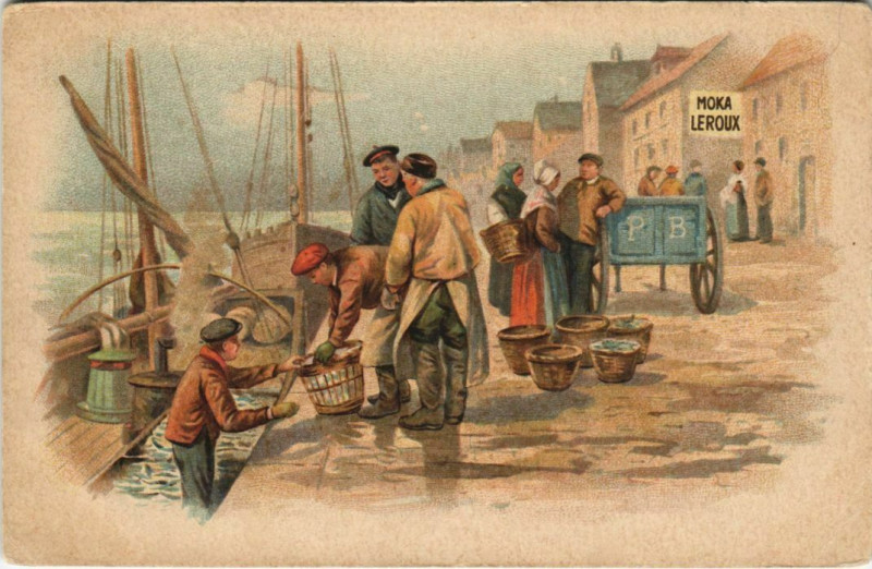 Carte postale ancienne Moka Leroux