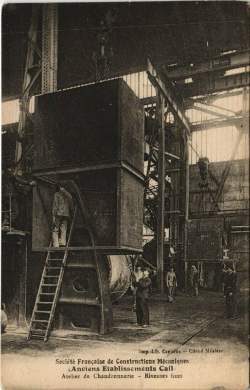 Carte postale ancienne Seciete Francaise de Constructions Mecaniques