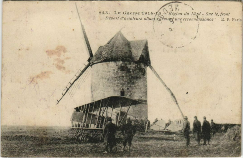 Carte postale ancienne La Guerre 1914-15 Region du Nord sur le Front à Erre