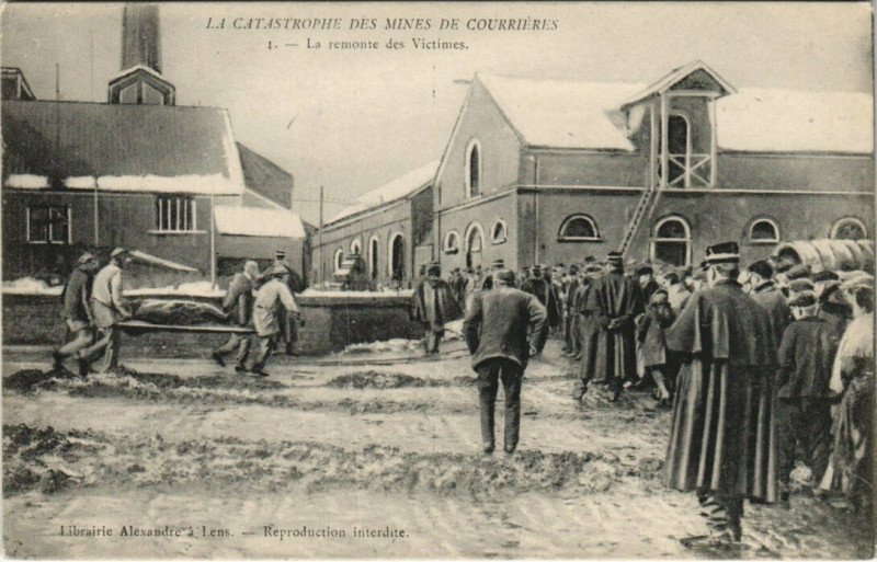Carte postale ancienne La remonte des VICtimes
