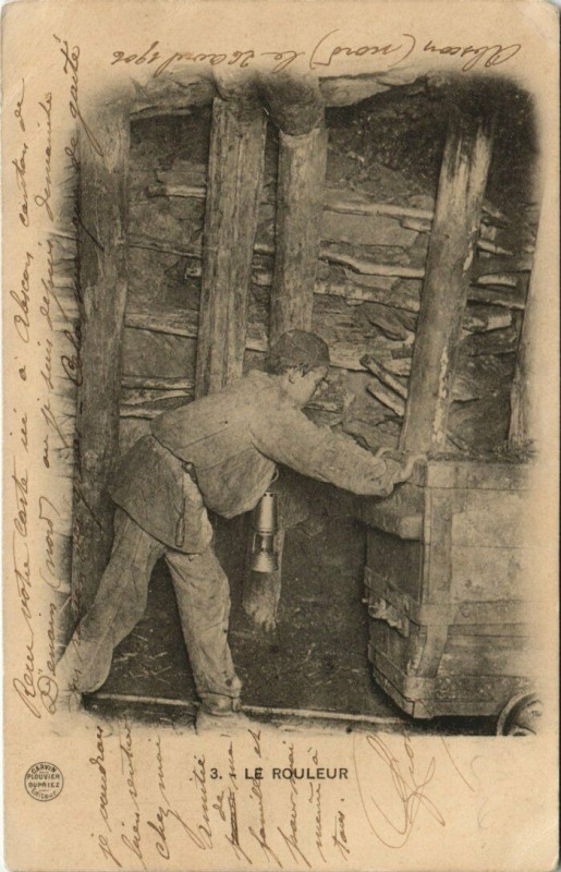 Carte postale ancienne Le Rouleur