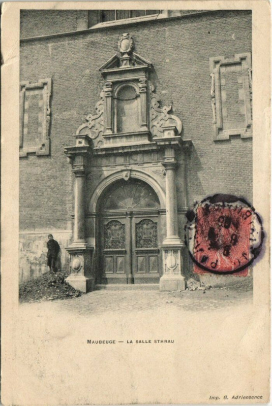 Carte postale ancienne Maubeuge - La Salle Sthrau à Maubeuge