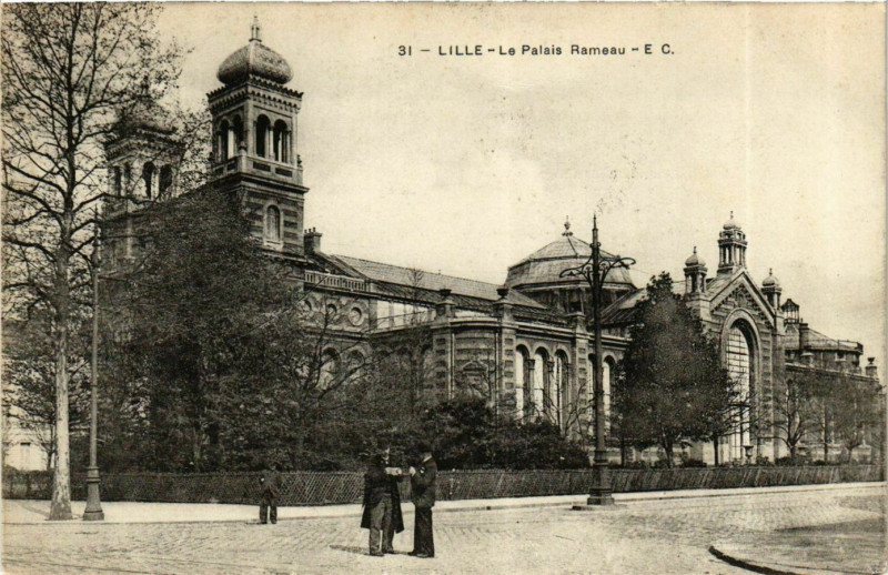 Carte postale ancienne Nord Lille Le Palais Rameau à Lille