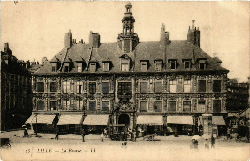 Carte postale ancienne Nord Lille la Bourse à Lille