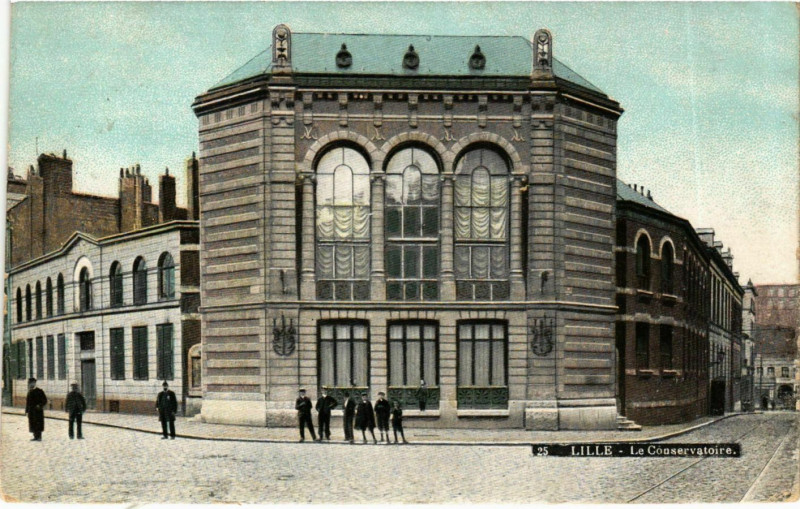 Carte postale ancienne Nord Lille Le Conservatoire à Lille