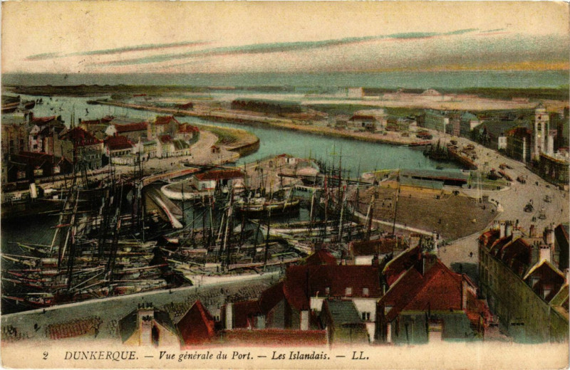 Carte postale ancienne Nord Dunkerque Vue générale du Port à Dunkerque