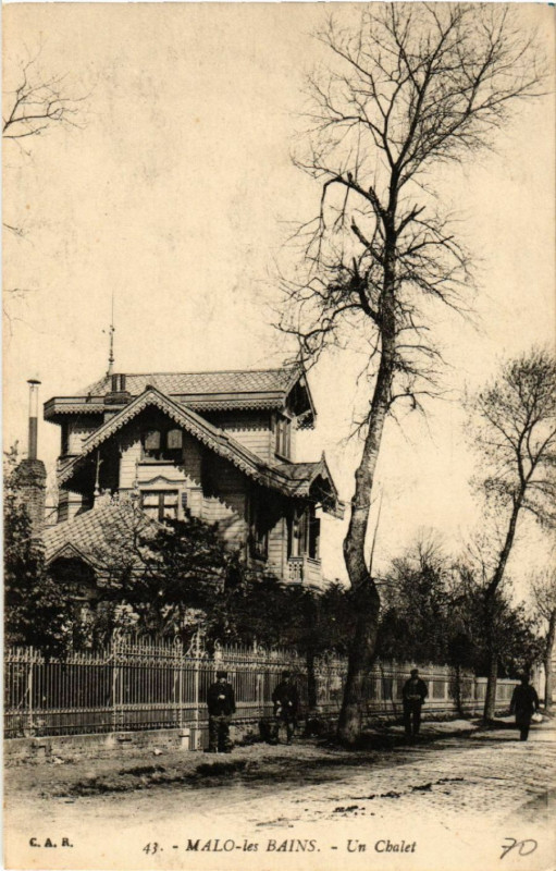 Carte postale ancienne Malo-les-Bains - Un Chalet
