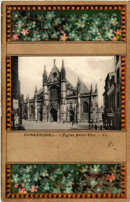 Carte postale ancienne Dunkerque - L'Eglise Saint-Etoi à Dunkerque