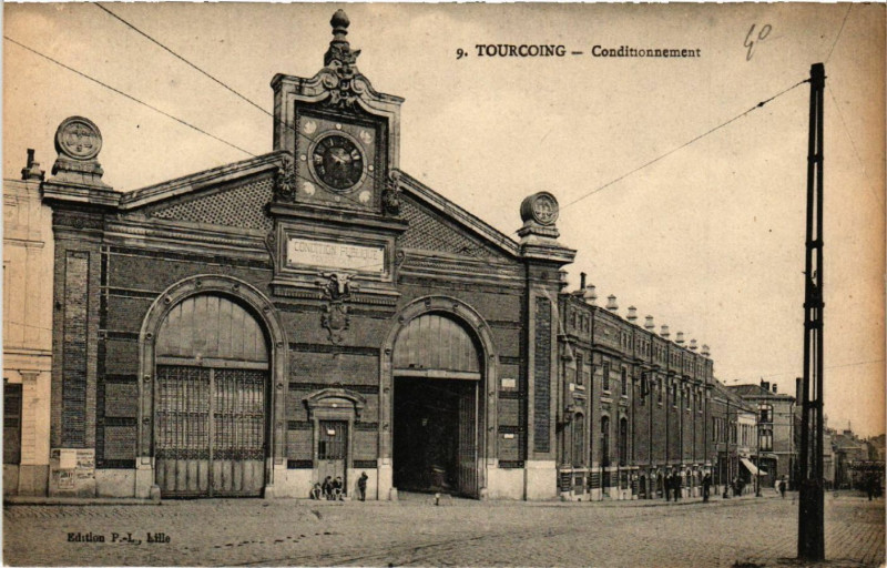 Carte postale ancienne Conditionnement à Tourcoing