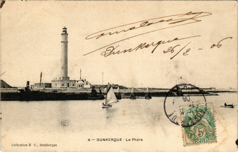 Carte postale ancienne Dunkerque - Le Phare à Dunkerque