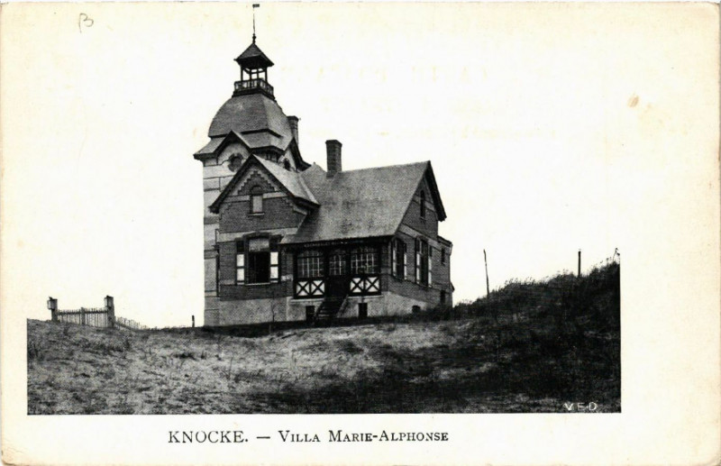 Carte postale ancienne Knocke - Villa Marie-Alphonse
