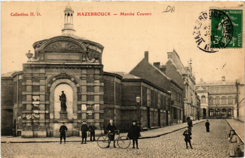 Carte postale ancienne Hazebrouck - Marche Couvent à Hazebrouck