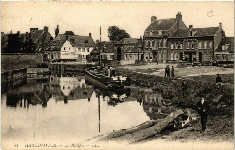 Carte postale ancienne Hazebrouck - Le Rivage à Hazebrouck