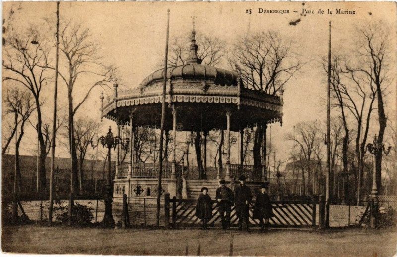 Carte postale ancienne Dunkerque - Parc de la Marine à Dunkerque