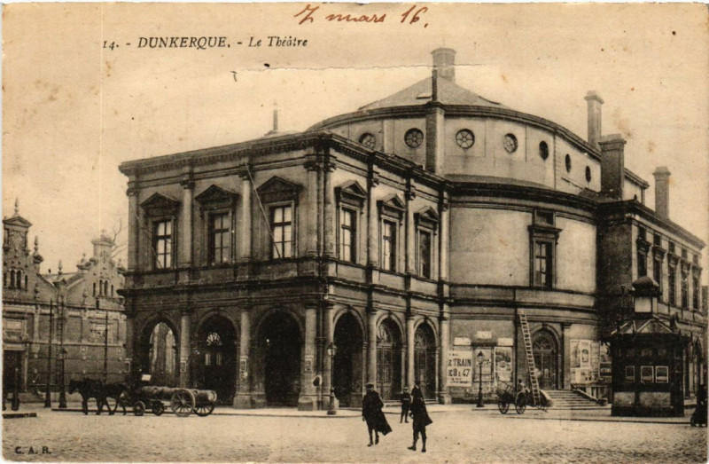 Carte postale ancienne Dunkerque - Le Theatre à Dunkerque