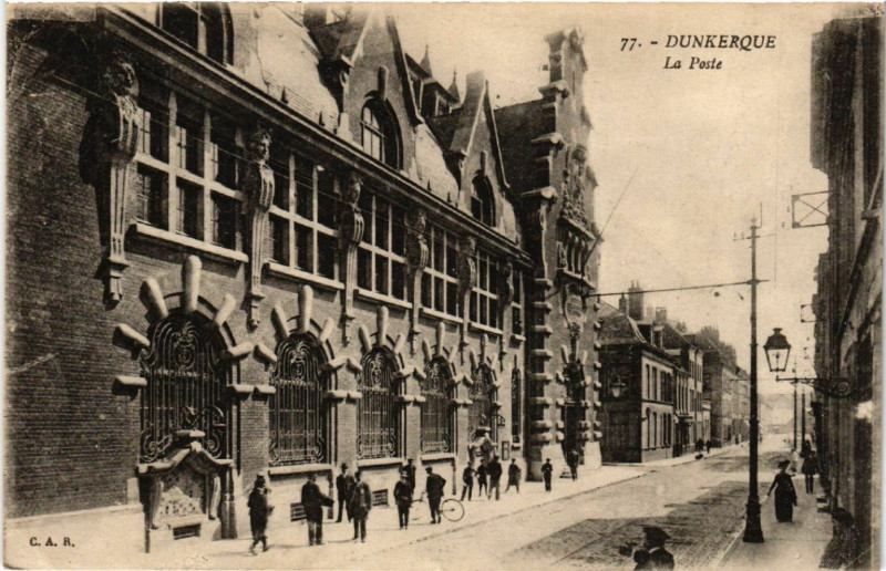 Carte postale ancienne Dunkerque - La Poste à Dunkerque
