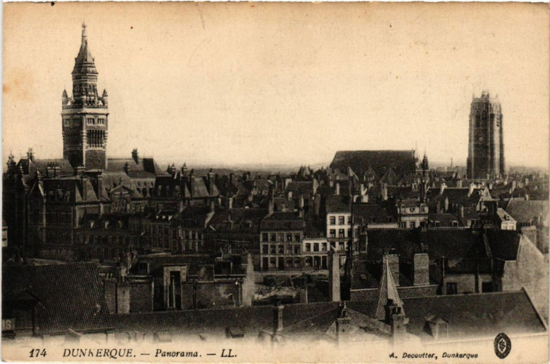 Carte postale ancienne Dunkerque - Panorama à Dunkerque