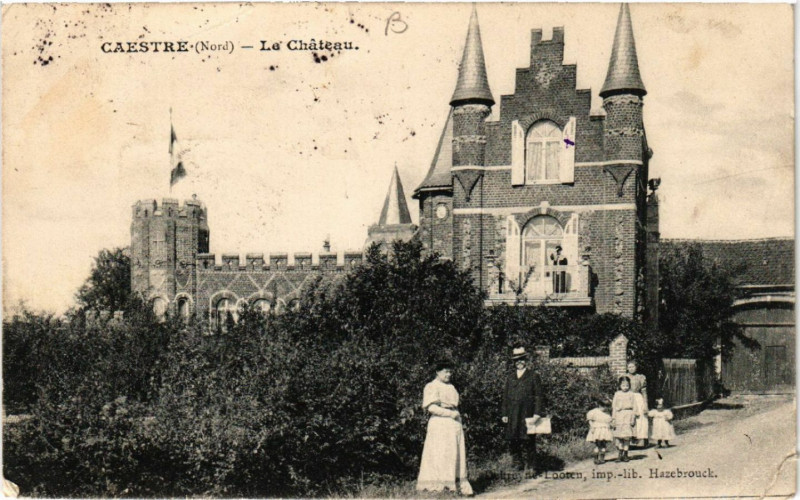 Carte postale ancienne Caestre - Le Chateau à Caëstre