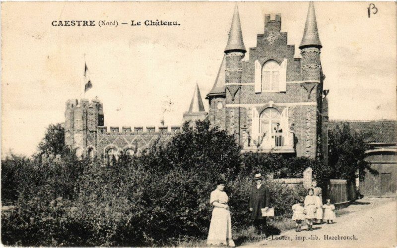 Carte postale ancienne Caestre - Le Chateau à Caëstre
