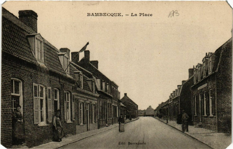 Carte postale ancienne Bambeque - La Place