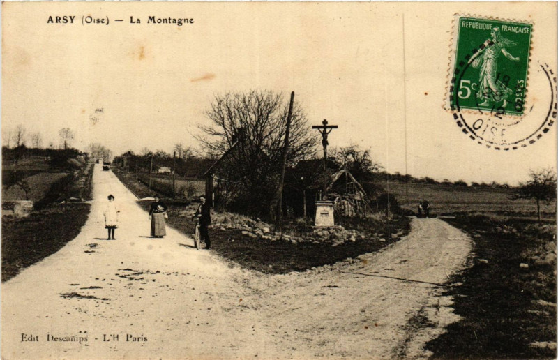 Carte postale ancienne Arsy - La Montagne
