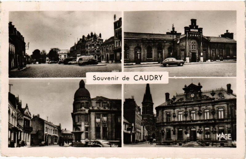 Carte postale ancienne Souvenir de Caudry à Caudry