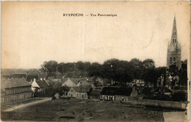 Carte postale ancienne Rexpoede - Vue Panoramique à Rexpoëde