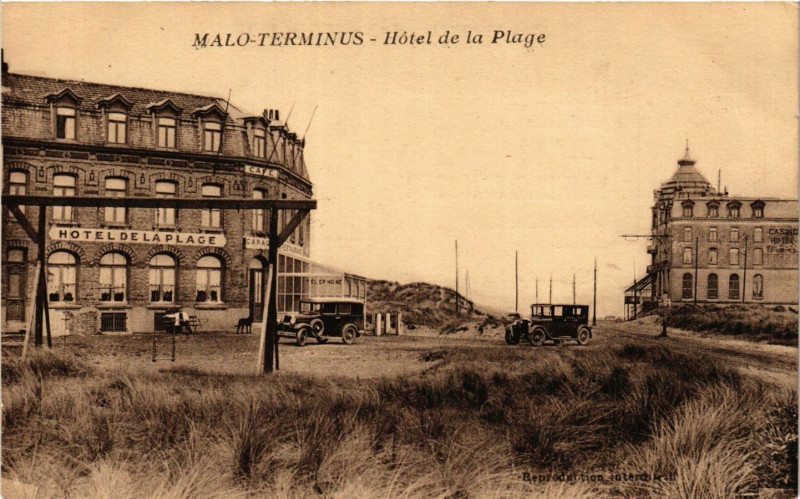 Carte postale ancienne Malo-Terminus - Hotel de la Plage