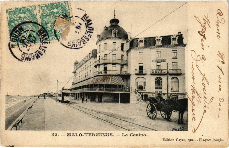 Carte postale ancienne Malo Terminus-Le Casino