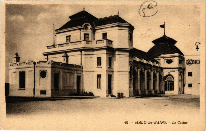 Carte postale ancienne Malo-les-Bains Le Casino