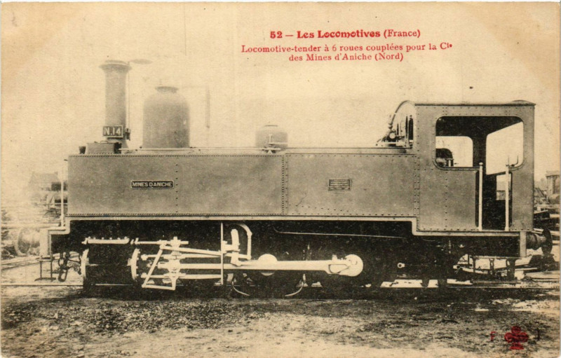 Carte postale ancienne Les Locomotives