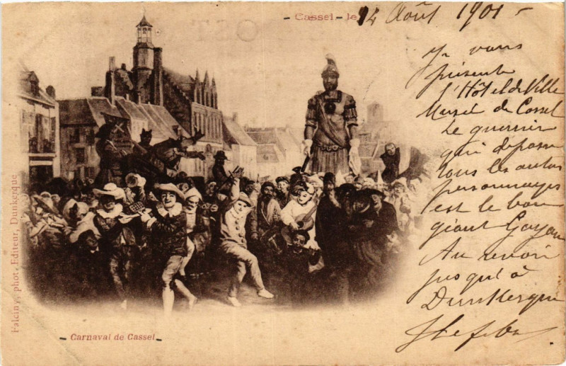 Carte postale ancienne Cassel-Carnaval de Cassel à Cassel