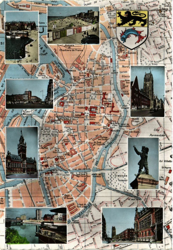 Carte postale ancienne Souvenir de Dunkerque à Dunkerque
