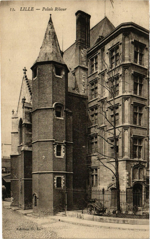 Carte postale ancienne Lille-Palais Ribour à Lille