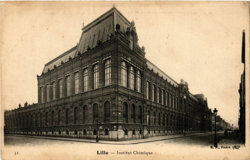 Carte postale ancienne Lille-Institut Chimique à Lille