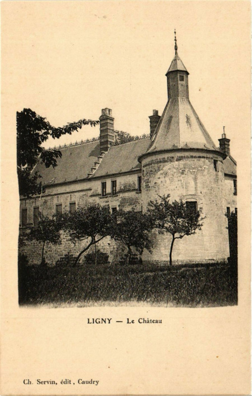 Carte postale ancienne Ligny-Le Chateau