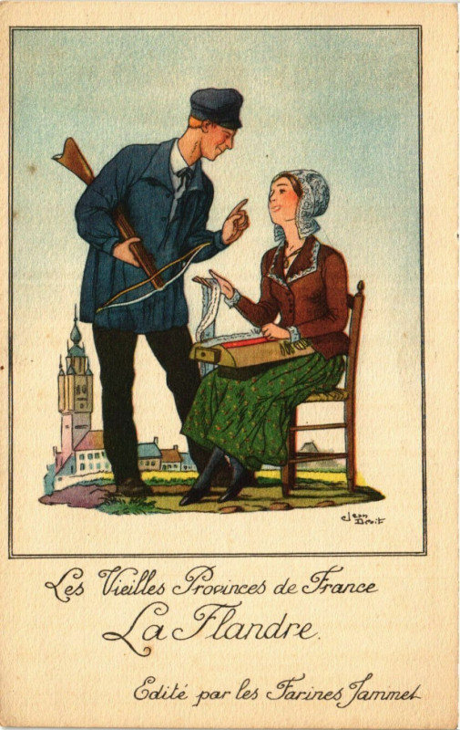 Carte postale ancienne Les Vieilles Provinces de France La Flandre à Provin