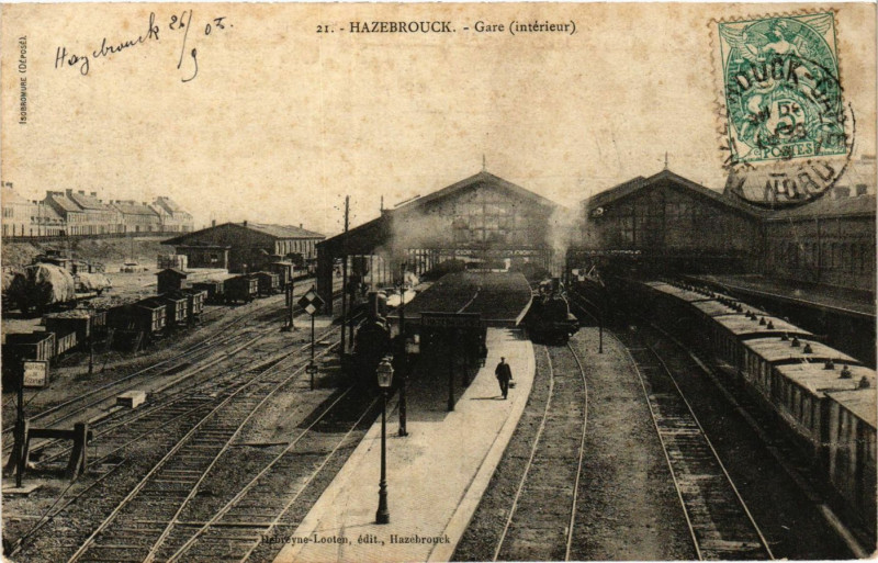 Carte postale ancienne Hazebrouck-Gare à Hazebrouck