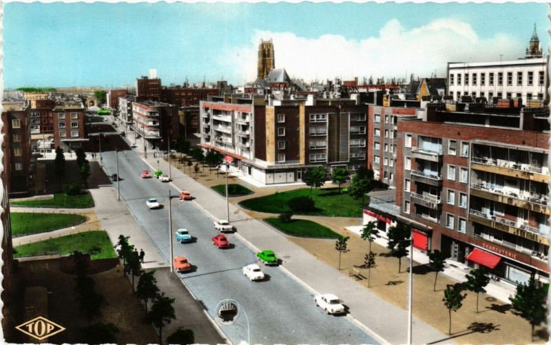Carte postale ancienne Dunkerque-Nord Boulevard Sainte-Barbe à Dunkerque