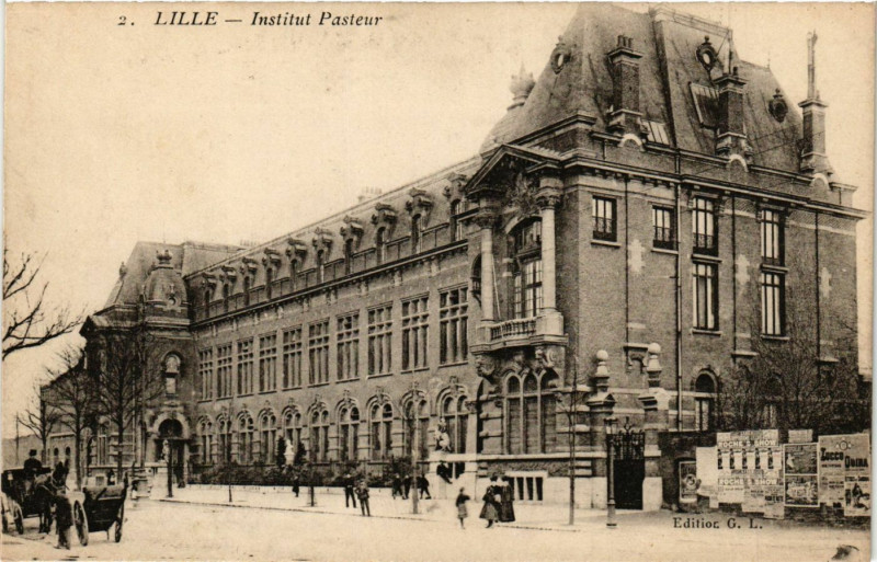 Carte postale ancienne Lille - Institut Pasteur à Lille
