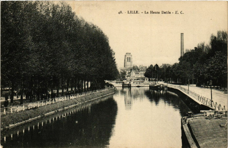 Carte postale ancienne Lille - La Haute Deule à Lille