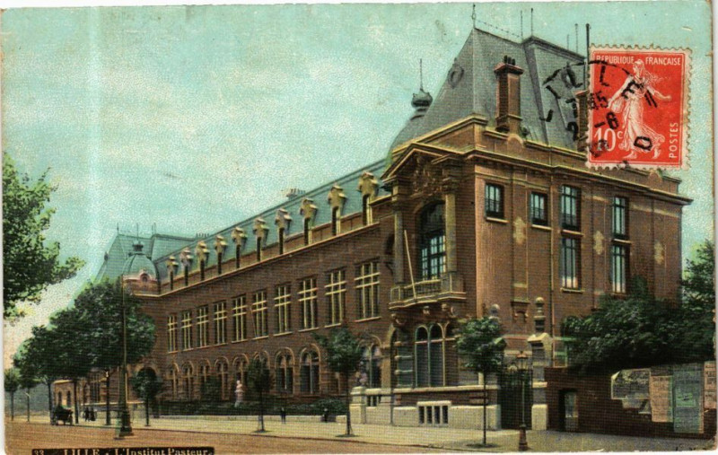Carte postale ancienne Ed. Aqua 33 Lille Institut Pasteur à Lille